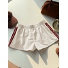 image:imageMakeMeChic Womens Striped Summer Shorts Workout Running Shorts Mini Micro Sweat Track Shorts Gym Athletic WearApricot