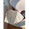 image:imageMakeMeChic Womens Striped Summer Shorts Workout Running Shorts Mini Micro Sweat Track Shorts Gym Athletic WearApricot and Pink