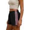 image:imageMakeMeChic Womens Striped Summer Shorts Workout Running Shorts Mini Micro Sweat Track Shorts Gym Athletic WearBlack