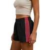 image:imageMakeMeChic Womens Striped Summer Shorts Workout Running Shorts Mini Micro Sweat Track Shorts Gym Athletic WearBlack and Red
