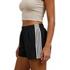image:imageMakeMeChic Womens Striped Summer Shorts Workout Running Shorts Mini Micro Sweat Track Shorts Gym Athletic WearBlack and White