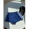 image:imageMakeMeChic Womens Striped Summer Shorts Workout Running Shorts Mini Micro Sweat Track Shorts Gym Athletic WearBlue