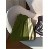 image:imageMakeMeChic Womens Striped Summer Shorts Workout Running Shorts Mini Micro Sweat Track Shorts Gym Athletic WearGreen and Beige