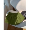 image:imageMakeMeChic Womens Striped Summer Shorts Workout Running Shorts Mini Micro Sweat Track Shorts Gym Athletic WearGreen and Beige