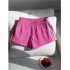 image:imageMakeMeChic Womens Striped Summer Shorts Workout Running Shorts Mini Micro Sweat Track Shorts Gym Athletic WearHot Pink