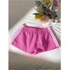 image:imageMakeMeChic Womens Striped Summer Shorts Workout Running Shorts Mini Micro Sweat Track Shorts Gym Athletic WearHot Pink