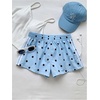 image:imageMakeMeChic Womens Striped Summer Shorts Workout Running Shorts Mini Micro Sweat Track Shorts Gym Athletic WearLight Blue Polka Dots