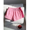 image:imageMakeMeChic Womens Striped Summer Shorts Workout Running Shorts Mini Micro Sweat Track Shorts Gym Athletic WearPink