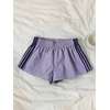 image:imageMakeMeChic Womens Striped Summer Shorts Workout Running Shorts Mini Micro Sweat Track Shorts Gym Athletic WearPurple