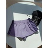 image:imageMakeMeChic Womens Striped Summer Shorts Workout Running Shorts Mini Micro Sweat Track Shorts Gym Athletic WearPurple
