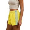 image:imageMakeMeChic Womens Striped Summer Shorts Workout Running Shorts Mini Micro Sweat Track Shorts Gym Athletic WearYellow