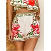 image:imageMakeMeChic Womens Summer Boho Mini Shorts Floral Tropical Print High Waisted Hawaiian Micro ShortsMulticolor