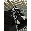 image:imageMakeMeChic Womens Summer Boho Mini Skirt Skorts Wrap Tie Knot Fringe Vacation ShortsBlack