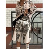 image:imageMakeMeChic Womens Summer Camo Wide Leg Shorts Elastic Waist Knee Length Shorts StreetwearMulticolor