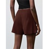 image:imageMakeMeChic Womens Summer Punk Y2K Rivet Studded Micro Shorts Wrap Low Waisted Wide Leg Mini SkortsRust Brown