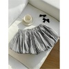 image:imageMakeMeChic Womens Summer Ruffle Micro Mini Shorts Low Rise Gingham Loose Fitting Y2K Bubble ShortsBlack and White