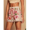 image:imageMakeMeChic Womens Tropical Vacation Shorts Drawstring High Waist Wide Leg Boho Summer ShortsTropical Pink
