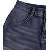 image:imageMakeMeChic Womens Y2K Summer Star Print Drop Low Rise Denim Shorts JeansDark Wash 1