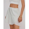 image:imageMakeMeChic Womens Y2k Polka Dots Mini Skirt Low Waist Wrap Ruffle A Line SkirtsApricot