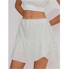 image:imageMakeMeChic Womens Y2k Polka Dots Mini Skirt Low Waist Wrap Ruffle A Line SkirtsApricot