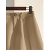 image:imageWomens Dressy Shorts Pleated Work Office Dressy Wide Leg Business ShortsKhaki