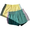 image:imageMakeMeChic Womens 2 Pack Striped Running Shorts Summer Track Workout Athletic ShortsPale Yellow