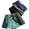 image:imageMakeMeChic Womens 3 Pack Striped Track Shorts Y2k Elastic Waist Sports Sweat ShortsMulticolor