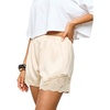 image:imageMakeMeChic Womens Satin Lace Shorts Y2k Mini Boxers Slip Shorts Lounge Bottoms StreetwearBeige