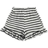 image:imageMakeMeChic Womens Striped Mini Shorts Low Waist Ruffle Summer Vacation ShortsBlack and White