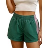 image:imageMakeMeChic Womens Striped Summer Shorts Workout Running Shorts Mini Micro Sweat Track Shorts Gym Athletic WearGreen