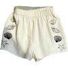 image:imageMakeMeChic Womens Summer Shorts Starfish High Elastic Waist Casual Beach ShortsWhite
