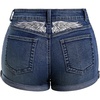 image:imageMakeMeChic Womens Y2K Summer Star Print Drop Low Rise Denim Shorts JeansDark Wash 1