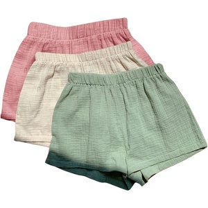 image:imageMakeMeChic Womens 3 Pack Linen Shorts Plaid Gingham Striped Summer Beach ShortsBmulticolor