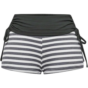 image:imageMakeMeChic Womens Y2K Gothic Striped Micro Shorts Grunge Low Rise Drawstring Mini ShortsWhite