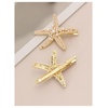 image:imageMAKEMECHIC Womens 23 Pcs Starfish Hair Clips Pearl Barrettes Hairpins Summer Beach Hair Accessories Gold OneSizeGold