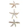 image:imageMAKEMECHIC Womens 23 Pcs Starfish Hair Clips Pearl Barrettes Hairpins Summer Beach Hair Accessories Gold OneSizeMulticolor