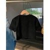 image:imageMAKEMECHIC Womens Cow Print Crop Tops Short Sleeve Western Country Concert Tee TopBlack