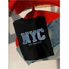 image:imageMAKEMECHIC Womens Cow Print Crop Tops Short Sleeve Western Country Concert Tee TopBlack
