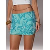 image:imageMAKEMECHIC Womens Floral Sequin Sparkly Mini Skirt Low Waist Bodycon Party Short SkirtsBlue