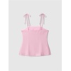 image:imageMAKEMECHIC Womens Sleeveless Cami Top Tie Shoulder Spaghetti Strap Backless Summer Y2K Crop TopsPink