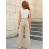 image:imageMakeMeChic Girls Baggy Straight Leg Jeans High Elastic Waisted Denim Pants Y2K Boyfriend Skater Streetwear 416YApricot