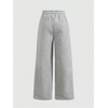 image:imageMakeMeChic Girls Camo Sweatpants Elastic Waist Wide Leg Baggy PantsGrey