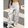 image:imageMakeMeChic Girls Camo Sweatpants Elastic Waist Wide Leg Baggy PantsMulticolor