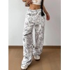 image:imageMakeMeChic Girls Camo Sweatpants Elastic Waist Wide Leg Baggy PantsMulticolor