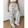 image:imageMakeMeChic Girls Camo Sweatpants Elastic Waist Wide Leg Baggy PantsMulticolor