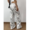 image:imageMakeMeChic Girls Camo Sweatpants Elastic Waist Wide Leg Baggy PantsMulticolor