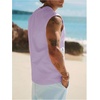 image:imageMakeMeChic Mens Summer Beach Tank Top Graphic Sleeveless Hawaiian Shirts Muscle Basic Top Vacation ShirtsPurple