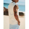 image:imageMakeMeChic Mens Summer Beach Tank Top Graphic Sleeveless Hawaiian Shirts Muscle Basic Top Vacation ShirtsWhite