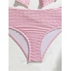 image:imageMakeMeChic Teen Girls 2 Piece Tankini Sets Metal Starfish Spaghetti Strap Summer Beach Modest SwimsuitPink