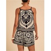image:imageMakeMeChic Womens 2 Piece Sets 2026 Summer Matching Lounge Short Set Tropical Resort Travel Vacation OutfitsBlack